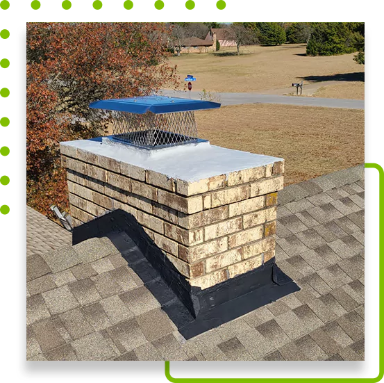 A Chimney cleaned by our expert Fort Worth Chimney Sweep. Our Chimney Sweeper put in his 100% to make this old Fort Worth Chimney look as good as a brand-new chimney.